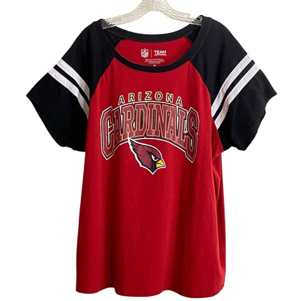 Arizona Cardinals Womens 22/24 Red Black T-Shirt Short Sleeve